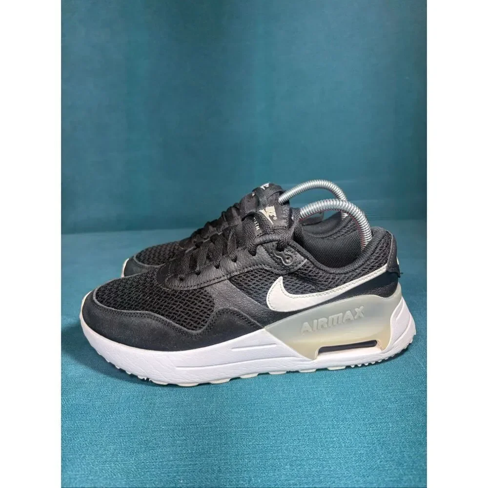 Nike Air Max SYSTM Black Wolf Grey White Women’s Size 8.5 Sneakers DM9538-001